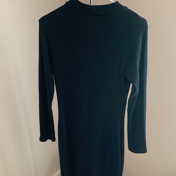 Lulu's Elegant Black Long Sleeve Dress - Picture 4 of 4